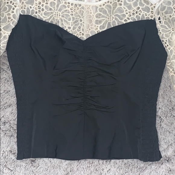 Rebecca Taylor MALORIE EMBROIDERY & TAFFETA TOP - Picture 4 of 7